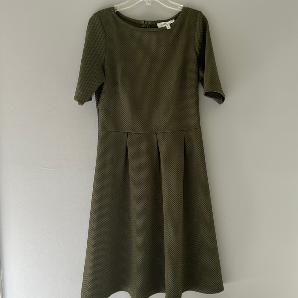 Shabby Apple Olive Green Dress